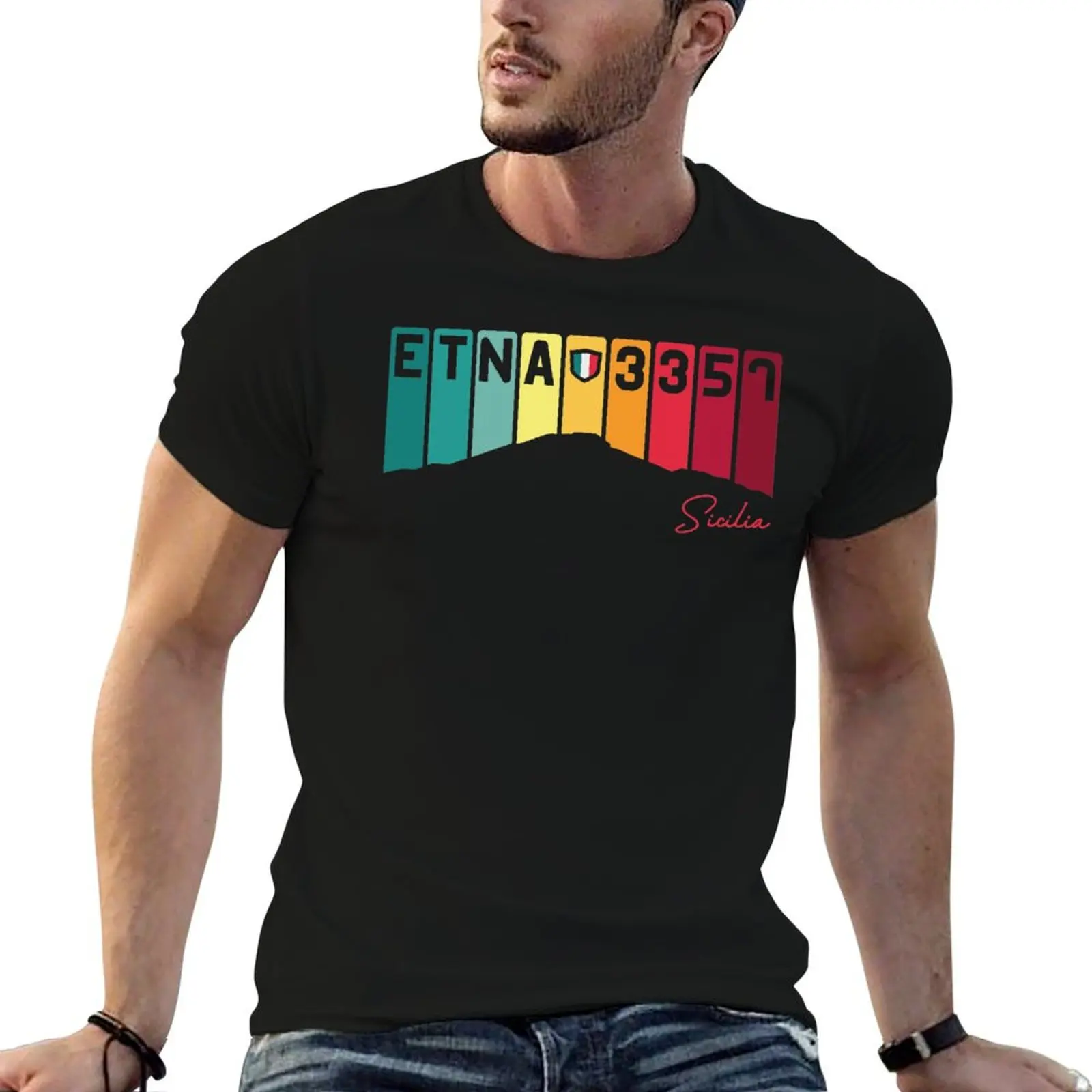Camiseta Etna Muntagna Mongibello Montebello Sicilia Etna Sicily, camiseta de anime, camisetas con estampados