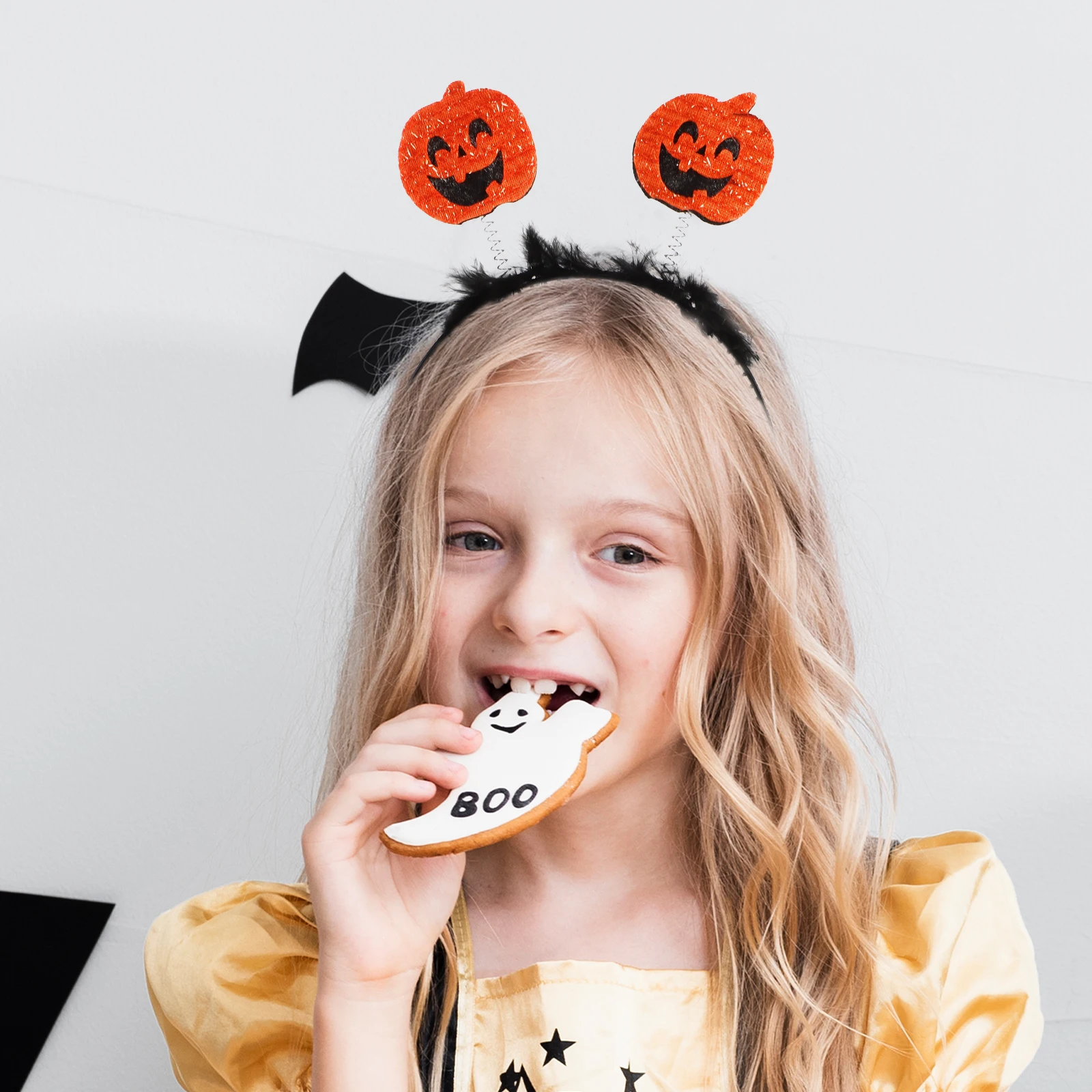 

6pcs Pumpkin Headb s Halloween Headwear Funny Costume Accessories for Party Girls Women Kids Hair Decorations