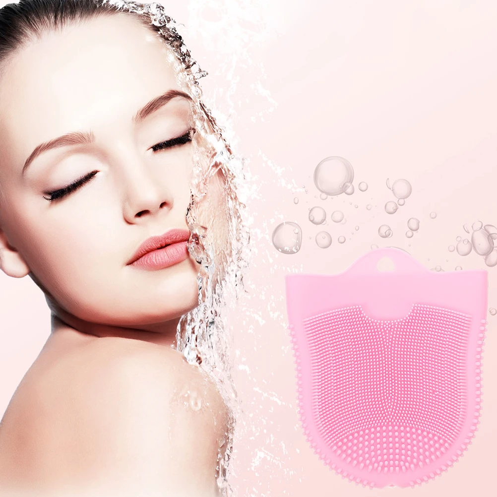 Brosse de nettoyage du visage en Silicone, 2 pièces, épurateur doux pour le lavage quotidien, exfoliant, élimination des peaux mortes, conception conviviale pour les voyages