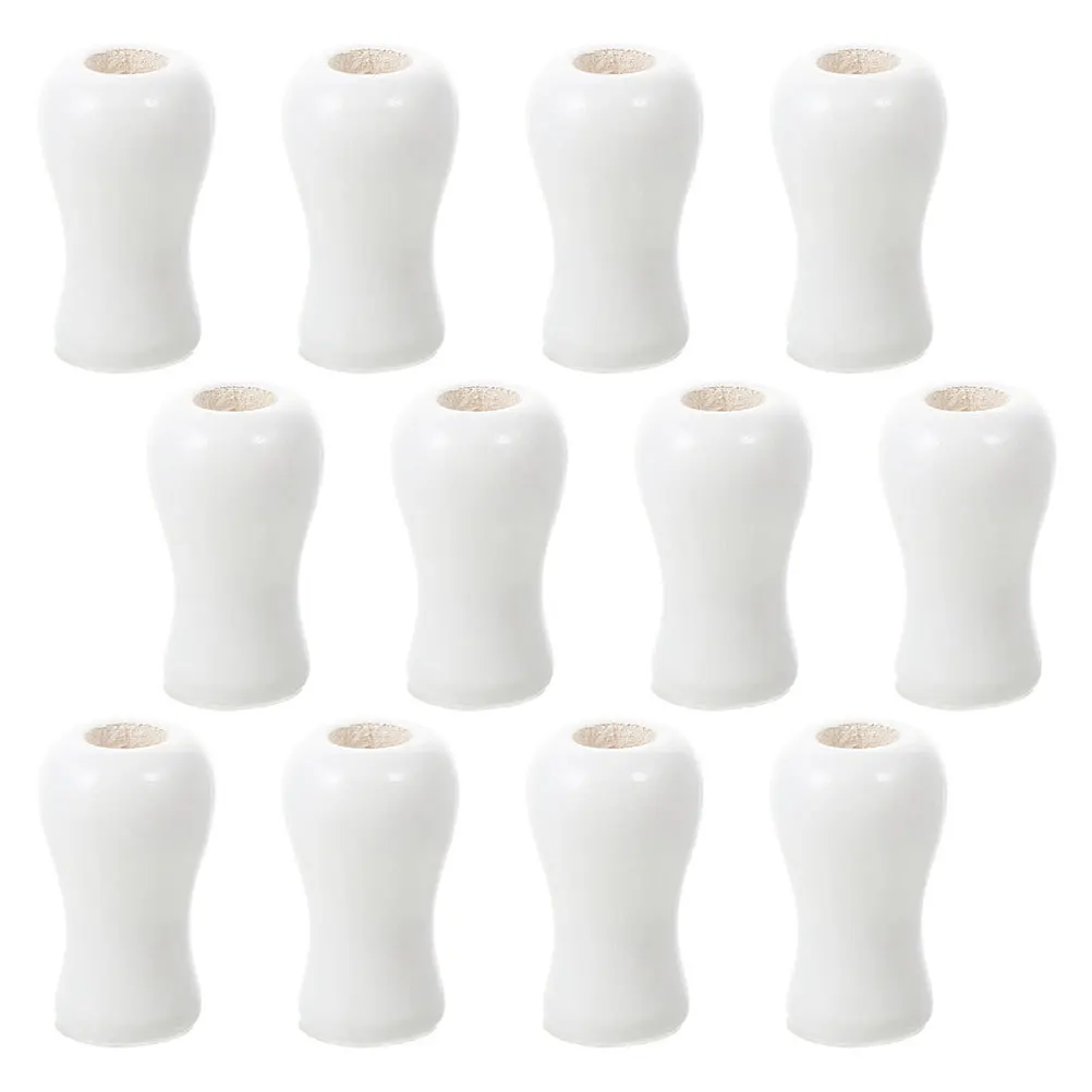 24 قطعة من مقابض سحب الحبل الخشبي العمياء - تصميم عقدة مخفية سهل التركيب لملحقات قلادة الزخرفية لظلال النوافذ