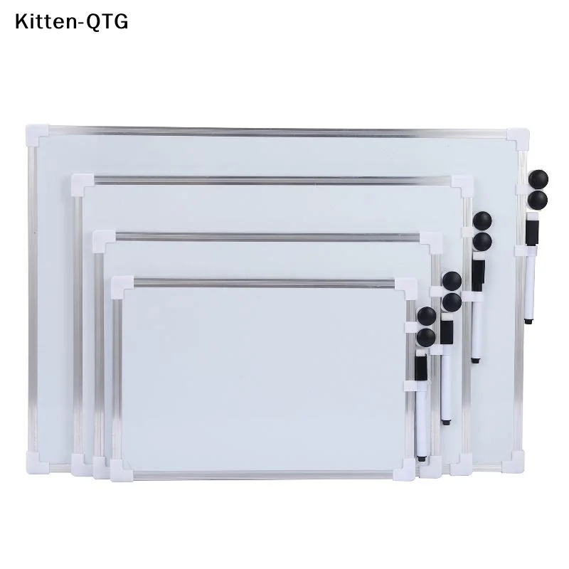*Wall-Mounted Double-Sided Magnetic Aluminum Whiteboard With Two Magnets And Whiteboard Marker With Eraser For Teaching Learning