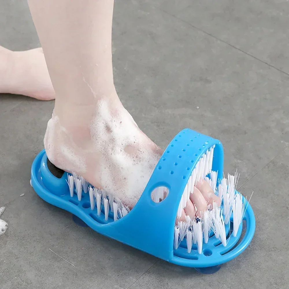 1PC Dusche Fuß Wäscher Massage Bad Bad Fuß Pinsel Entfernen Abgestorbene Haut Reiniger Spa Peeling Waschmaschine Waschen Slipper werkzeuge