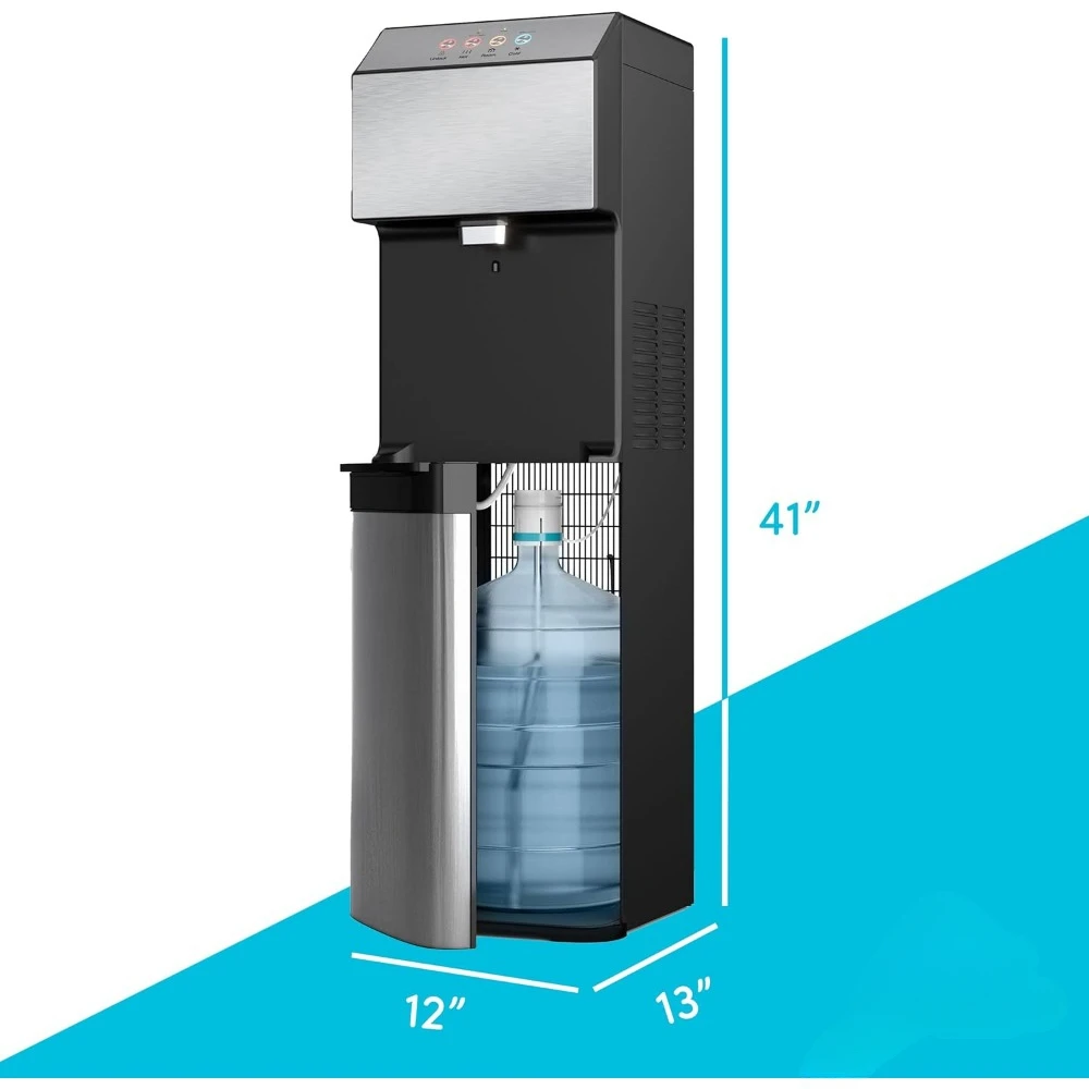 Electronic Bottom Loading Water Cooler Water Dispenser - 3 Temperatures, Hot, Cold & Room Water,Self Cleaning