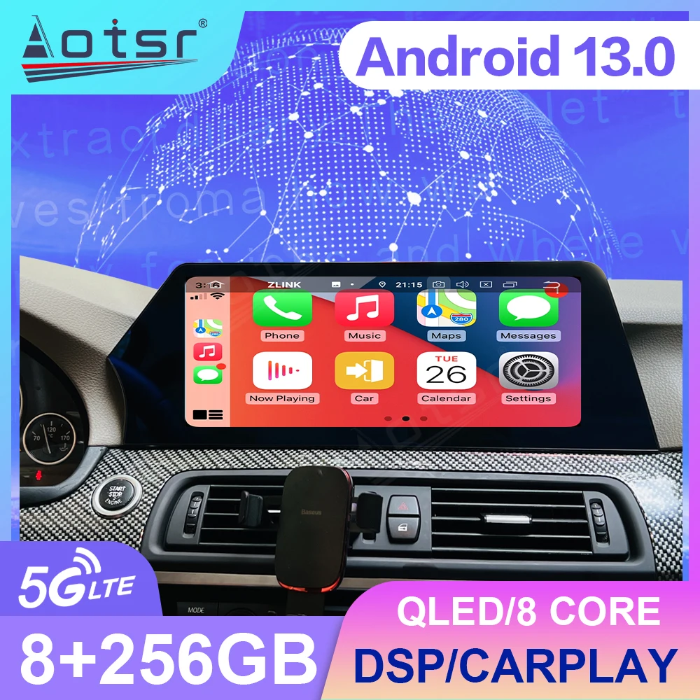 

Wireless Apple CarPlay Android 13.0 Auto Car Multimedia For BMW 7 Series F01 2011-2014 CCC CIC Radio GPS 4G Car Radio