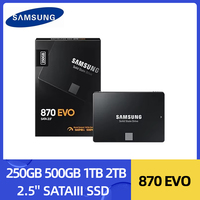SAMSUNG 870 Evo 2.5'' SATAIII SSD 250GB 500GB 1TB 2TB Internal Solid State Drive Storage Disk for Laptop or PC