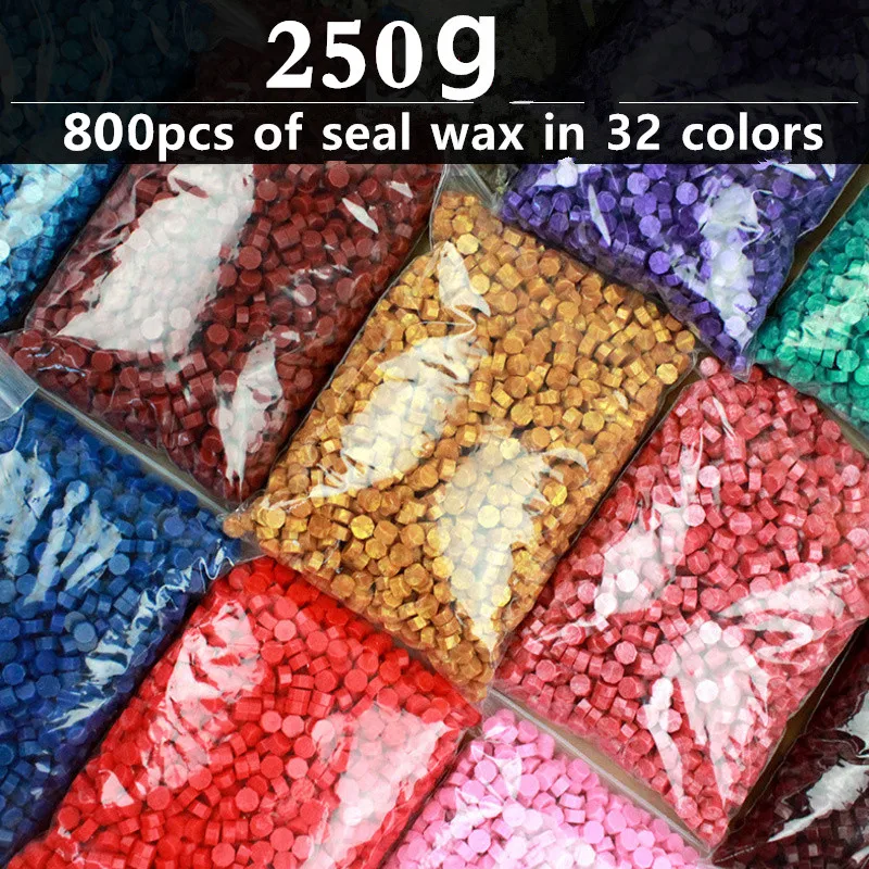 500g Solid Color Octagon Wax Granule Wedding Birthday Card Sealing Decoration Material DIY Hand Seal Supplies