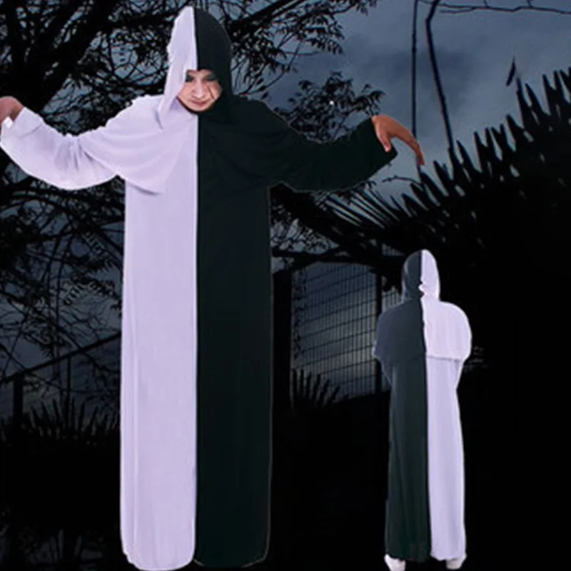 

Bla And White Unusual loween Cosplay Costume Easter Performance Men's Women's Traditional Chinese Opera Stage Performanc...