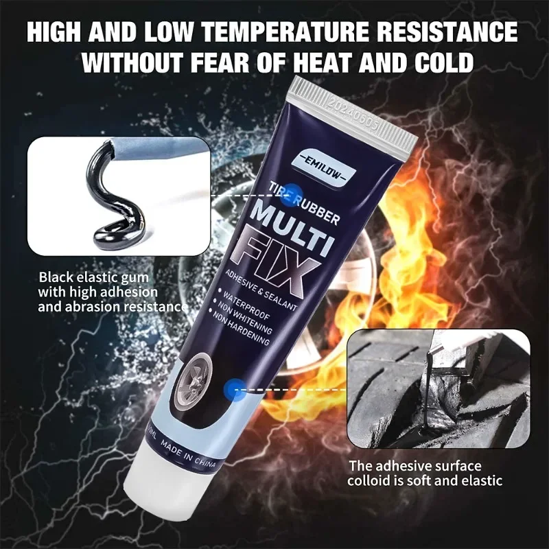 Car Motorbike Bicycle Tyre Tire Repair Sealant Liquid Rubber for Tire Repairing Glue Liquid Strong Rubber Adhesive Glue Tool