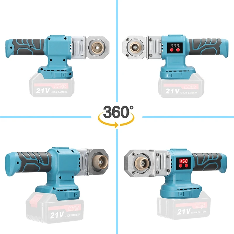 A83I-Plastic PPR Pipe Welding Machine Cordless Water Pipes Melting Device With Replacement Heads Fuse Machine