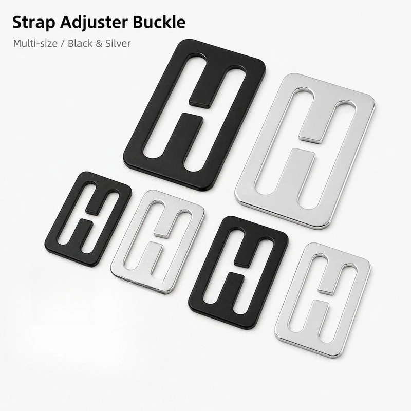 5/10/20Pcs 20-50mm Stainless Steel Tri-Glide Buckles Webbing Slider Strap Adjuster Metal Hardware Camera Bag Pet Harness Repair