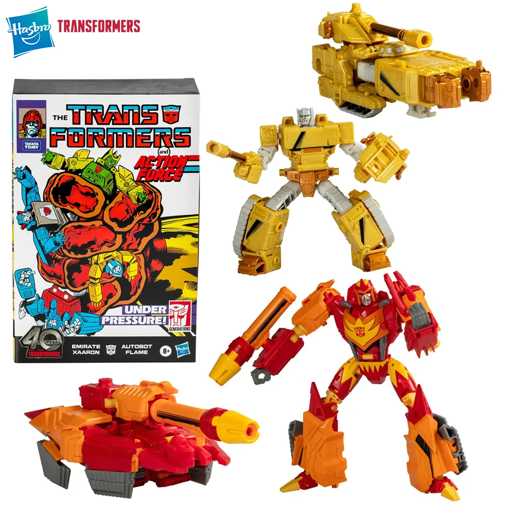 

В наличии Hasbro Transformers Generations Comic Edition Autobot Flame & Emirate Xaaron 2-PACK Фигурка Коллекция игрушек