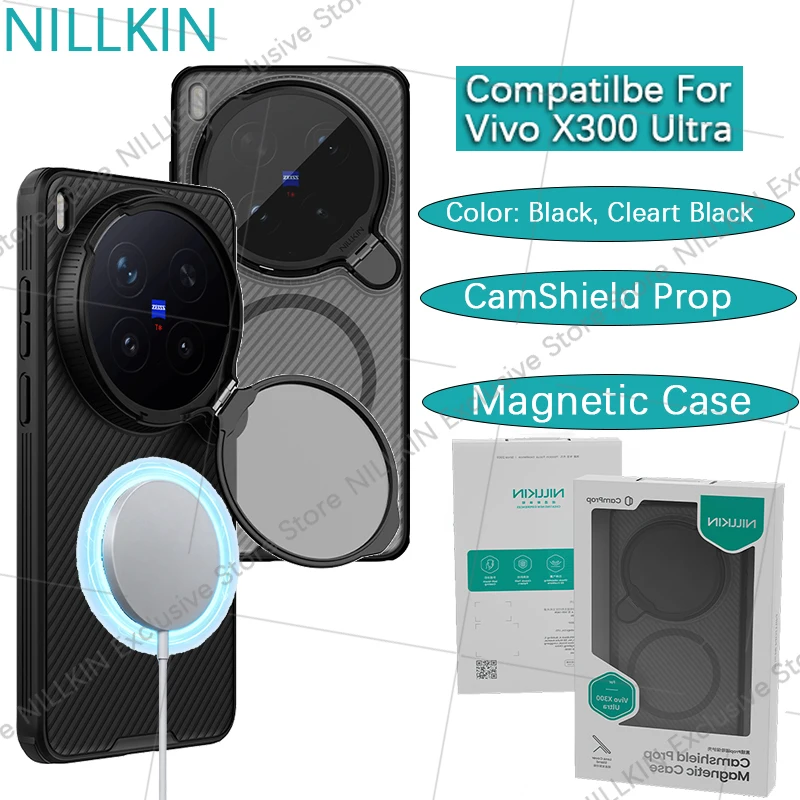 

Nillkin For Vivo X300 Ultra CamShield Prop Magsafe Case Anti fall airbag magnetic phone case lens cover bracket protective cover