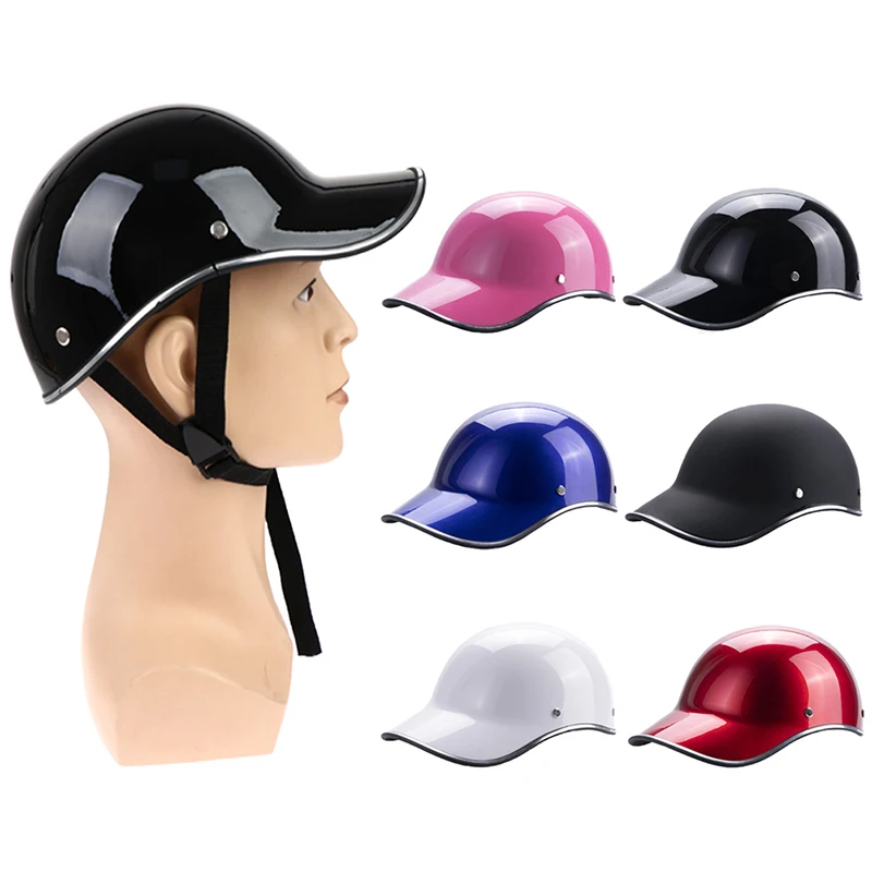 1PC Motorcycle Half Helmet Safety Hard Hat Racer Scooter Half Face Vintage Paint