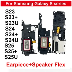 For Samsung Galaxy S23 S24 Ultra S23U S25 S24+ Plus Loudspeaker Vibrator Buzzer Ring Ear Speaker Earpiece Flex Replacement