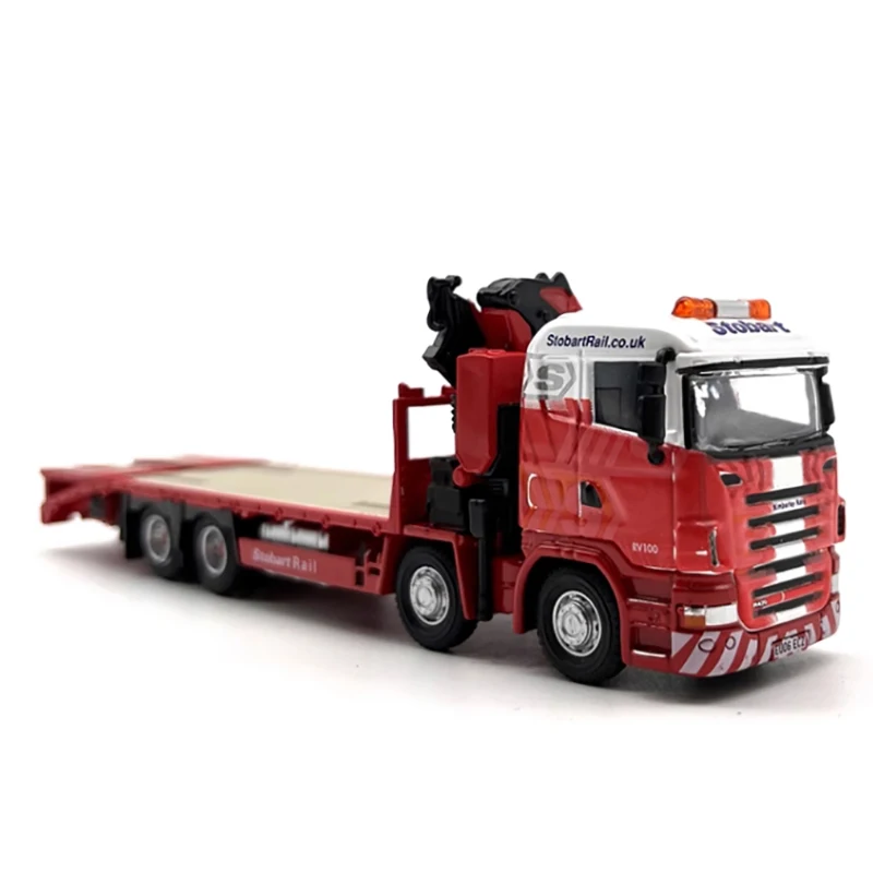 Diecast 1:76 Scale OXFORD R420 Trailer Crane Truck Alloy Automobile Model Exquisite Finished Product Simulation Toy Gift