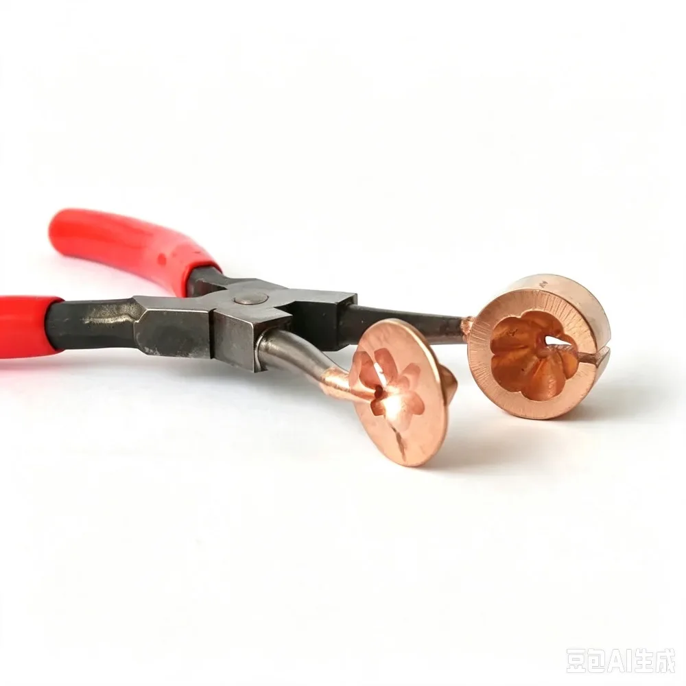 Copper Corolla Lamp Working Pliers Flower Lamplighter Burning Glass Tools Flower Pliers Make Flower Tools