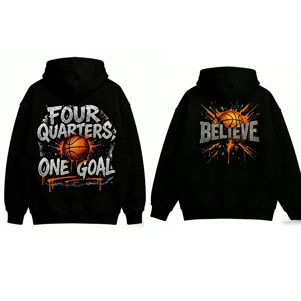 Basketball Sweatshirt 2 Pack Distressed Built Different Hoodie Trendy Athletic Casual Style High Quality Lightweight Unisex