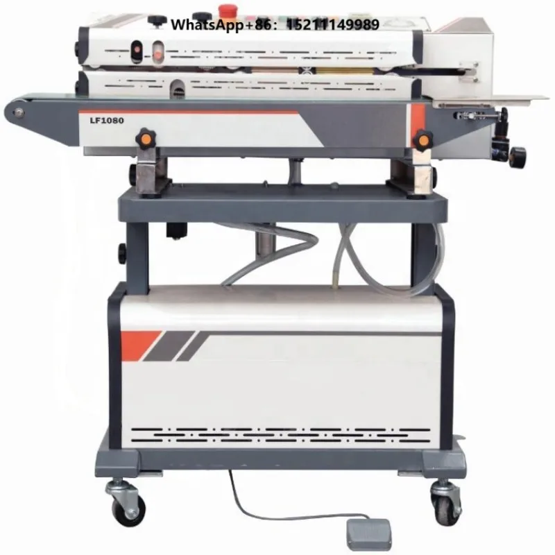 Nitrogen Gas Flushing Continuous Band Sealer Sealing Machine Printing Multifunctional for Food Cigarettes Chemical Packaging