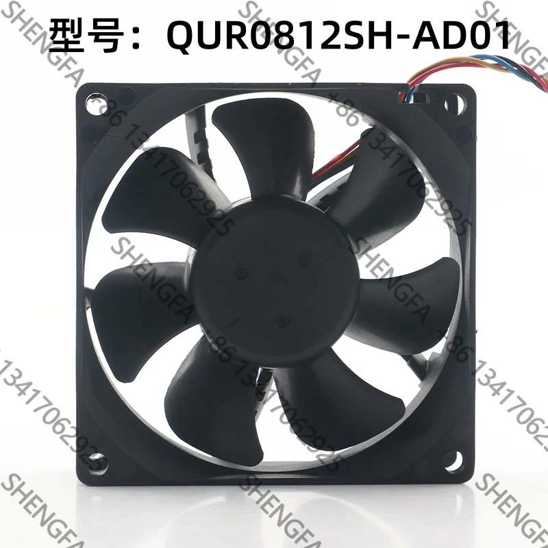 Delta 5V 24V 48V 80X80X25MM 8025 8CM PWM temperature control High-speed High air volume QUR0812SH DC 12V 0.50A cooling fan