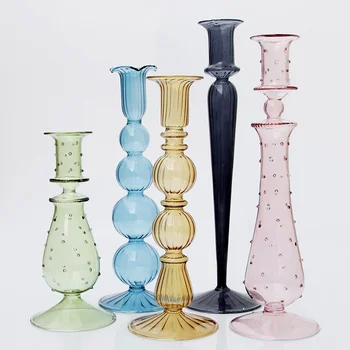 Glass Taper Candle Holder 1