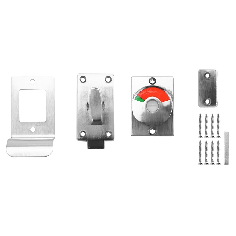 

5X Bathroom Toilet Wc Indicator Privacy Dead Bolt Door Lock Latch Vacant Engaged