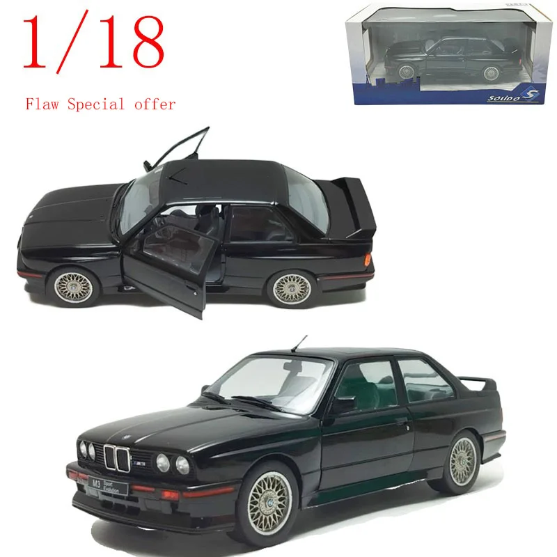 

Дефект Специальное предложение Solido Литой под давлением масштаб 1/18 BMW M3 E30 Sport Evolution 1990, открывающиеся двери, модель автомобиля из сплава