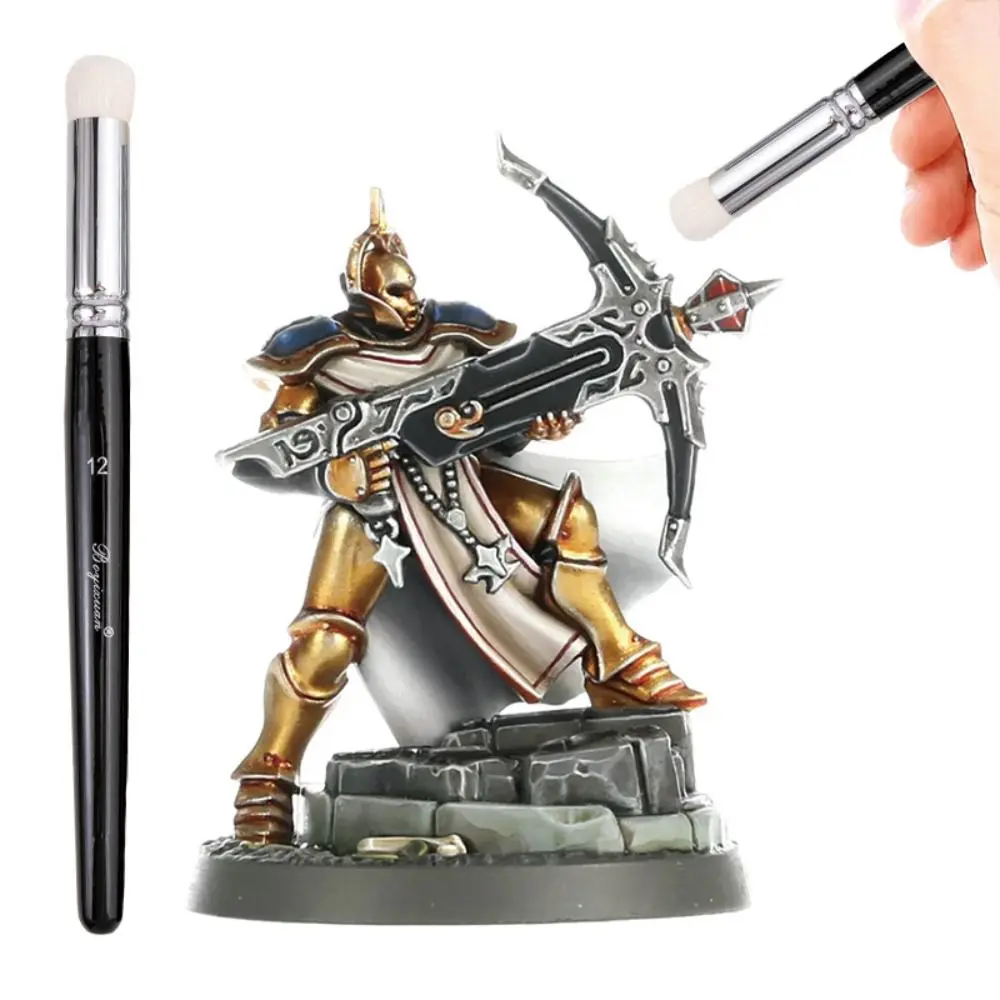 

6 Pcs Miniature Art Painting Paint Brush Set Micro Detailing Fantasy Figurines Wood Handle Brushes Fine Detail Scale Models