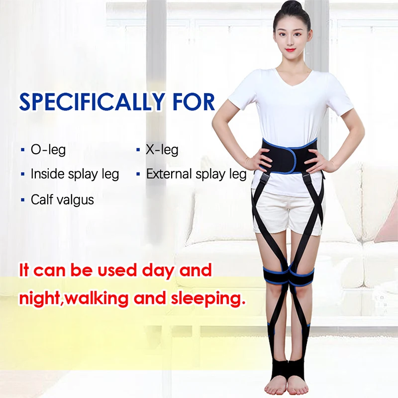 Posture Corrector Leg Corrector Strap High Elasticity Straighten Beauty O X Type Leg Correction Bandage for Adults Kids Braces