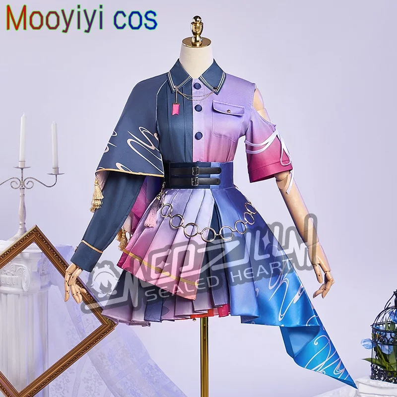 AKIYAMA MIZUKI Disfraz de cosplay para Halloween, fiesta de juegos de rol de Navidad, juego de exposición de cómic, PJSK nuevo 4 aniversario