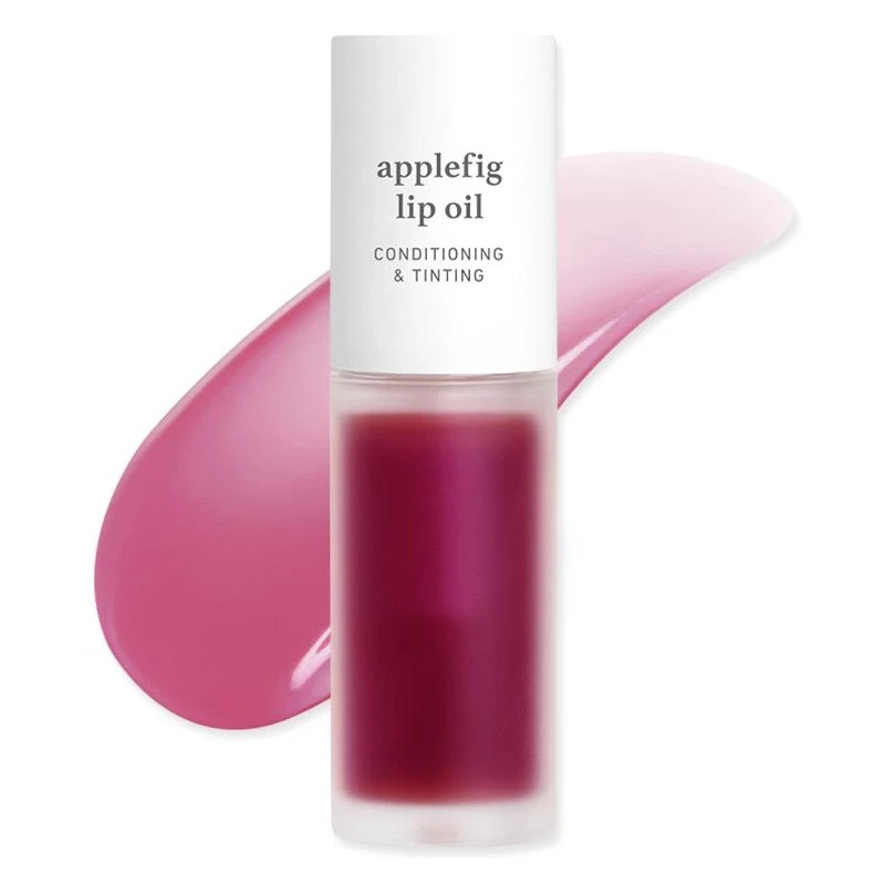 Nooni - Aceite Labial Coreano con Infusión de Manzana y Tinte Labial Transparente con Brillo Espejo, No Pegajoso, Hidratación 24H, Labios Voluminosos, Resistente a la Transferencia