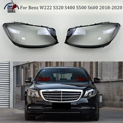 Headlight Shell Headlamp Transparent Lampshade Cover Lens Plexiglass For Benz S-Class W222 S320 S400 S500 S600 2018 2019 2020