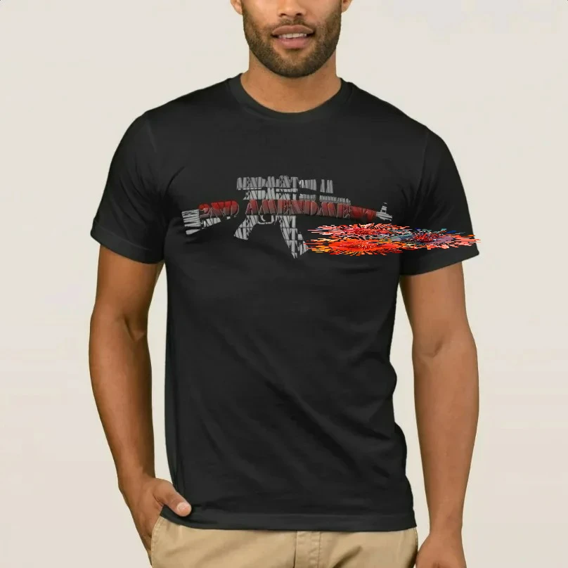 2nd Amendment Supporter T-Shirt 100% Cotton O-Neck Summer Short Sleeve Casual Mens T-shirt Size S-3XL