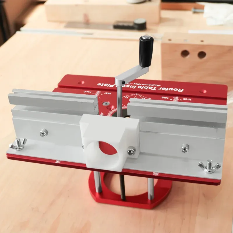 New C8 Aluminum Alloy Electric Wood Milling Inverted Lifting Engraving Machine Trimming Machine Milling Table Insert Plate