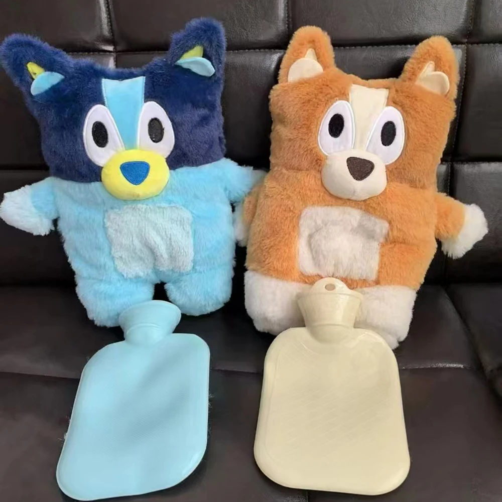 New Moose Bluey And Bingo Cartoon Cute Plush Hot Water Bag Winter Hug Pillow Doll Warm Hands And Feet Children'S Toy Gifts