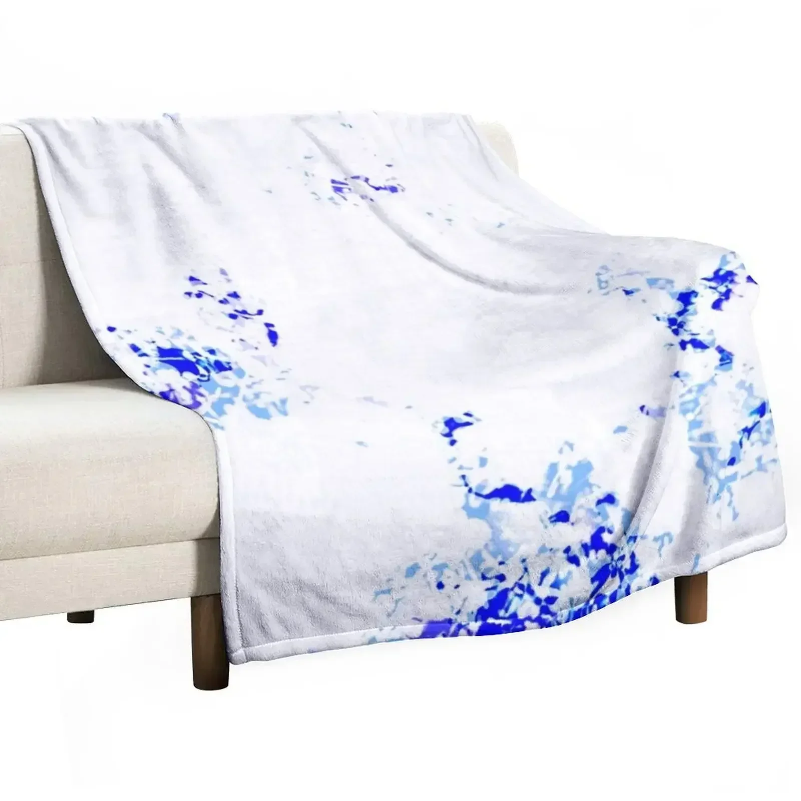 

Cool Blue/Purple Tye Dye Design Throw Blanket Lightweight Cozy Blanket for Bed Sofa