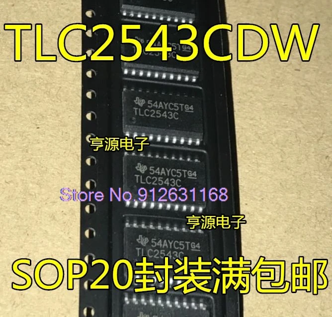 

(5PCS/LOT) TLC2543CDWR CDWRG4 TLC2543CDW TLC2543C SOP-20 IC