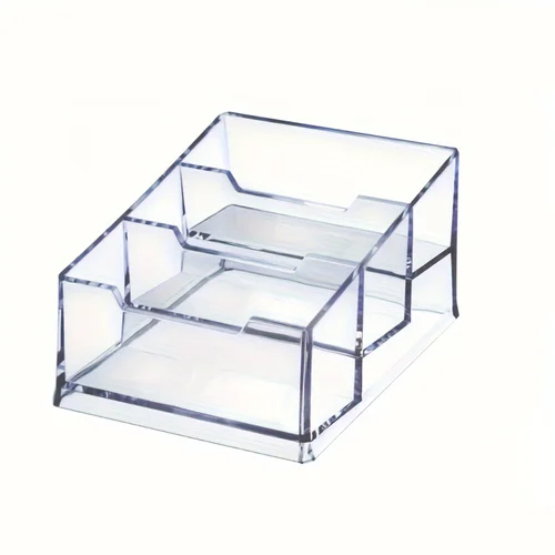 아크릴 비즈니스 카드홀더, 투명 카드 보관 랙, 3 단 플라스틱 데스크탑 비즈니스 카드홀더 디스플레이 랙  Best5