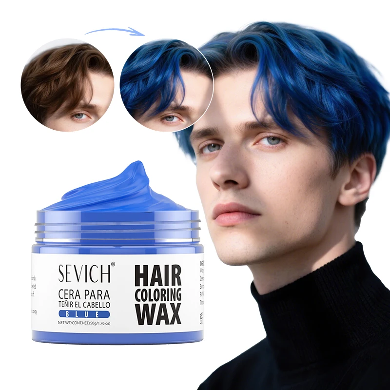 Pomada temporal para teñir el cabello, cera para colorear, cobertura blanca suave, crema nutritiva para el cabello, Color de arcilla, Gel, tinte para el cabello, barro, fácil lavado