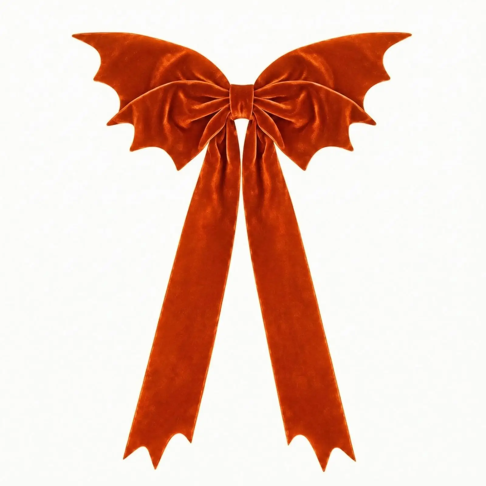Large Nocturnal Bow | Soft Velvet Texture, Easy Installation, Hanging Ornament, for Halloween