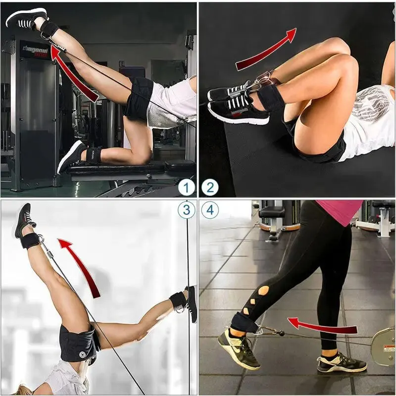 1PC Ankle Straps for Cable Machines for Enhanced Booty Glute Leg & Lower Body Workouts Ideal for Leg Extension Glutes Exercises