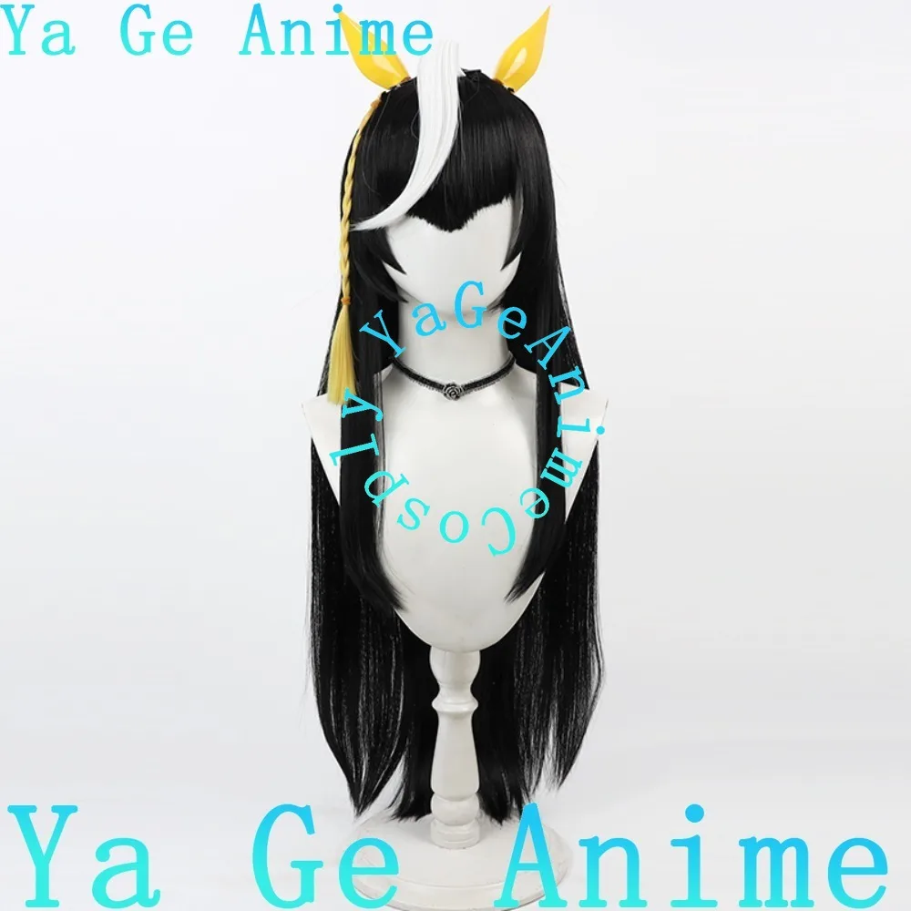 Wig Cosplay Uma Musume Pretty Derby Golden Town Light Permainan Anime Pesta Karnaval Halloween Rambut Sintetis Tahan Panas