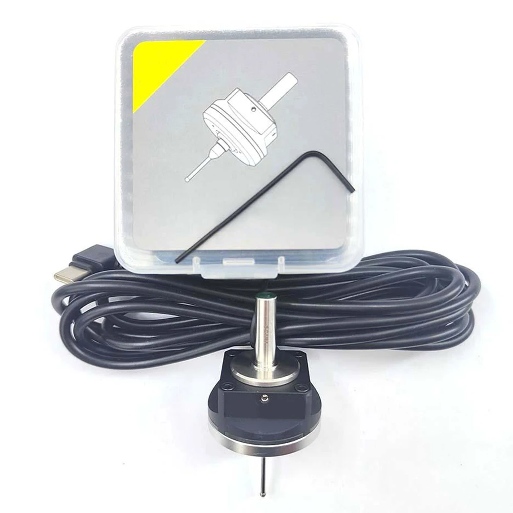 

V6 Anti-Roll 3D Touch Probe Edge Center Finder Desktop CNC Probe ER Chuck Spring Clamp 3D Contact Probe With Cable Probe Needle