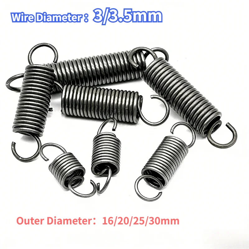 

Open Hook Tension Spring Pullback spring Coil Extension Springs Draught SPring Wire Diameter 3/3.5mm Outer Diameter16/20/25/30mm