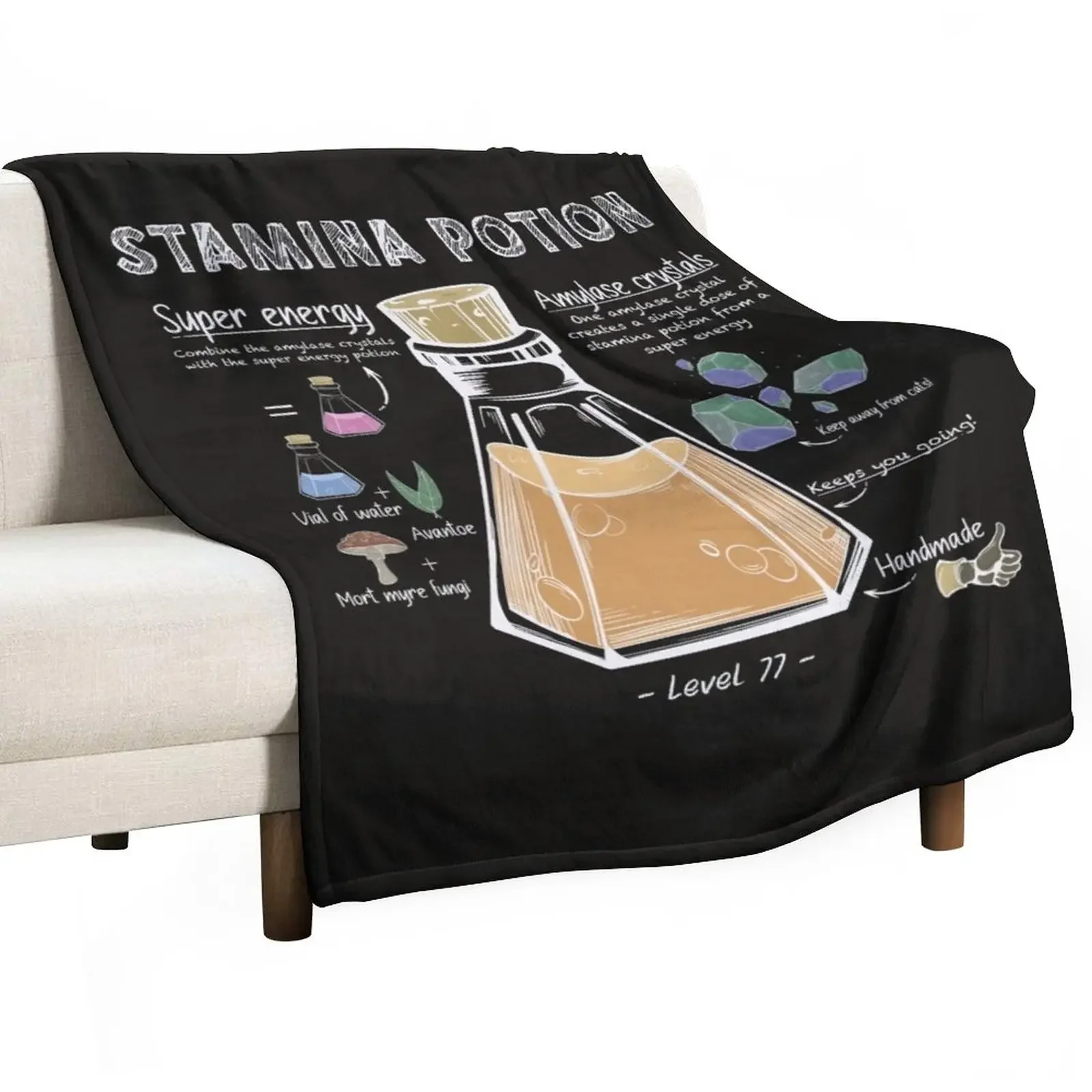 Stamina Potion Recipe Throw Blanket Luxury St wednesday valentine gift ideas Blankets