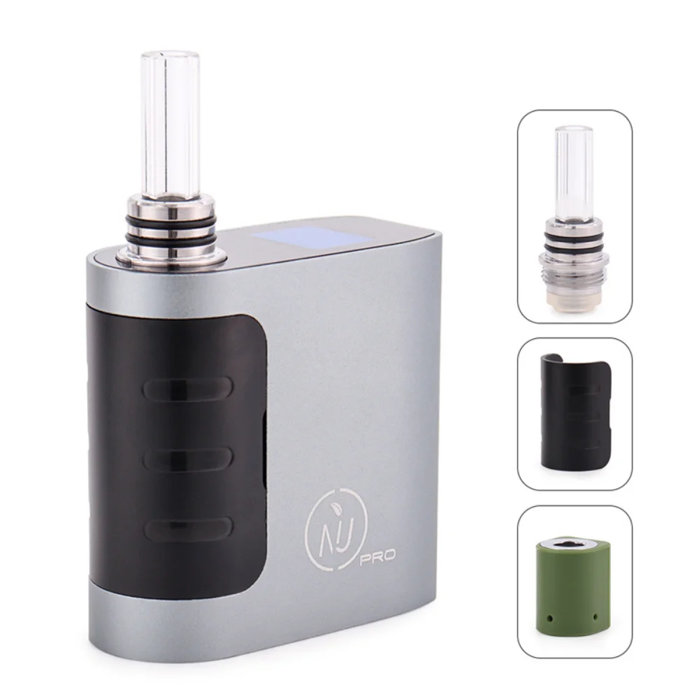 NIU PRO-Kit de vaporizador de hierbas secas, batería de 1400mah, pantalla OLED, Control de temperatura, caja de vapeo, Mod Vaper, cigarrillo electrónico