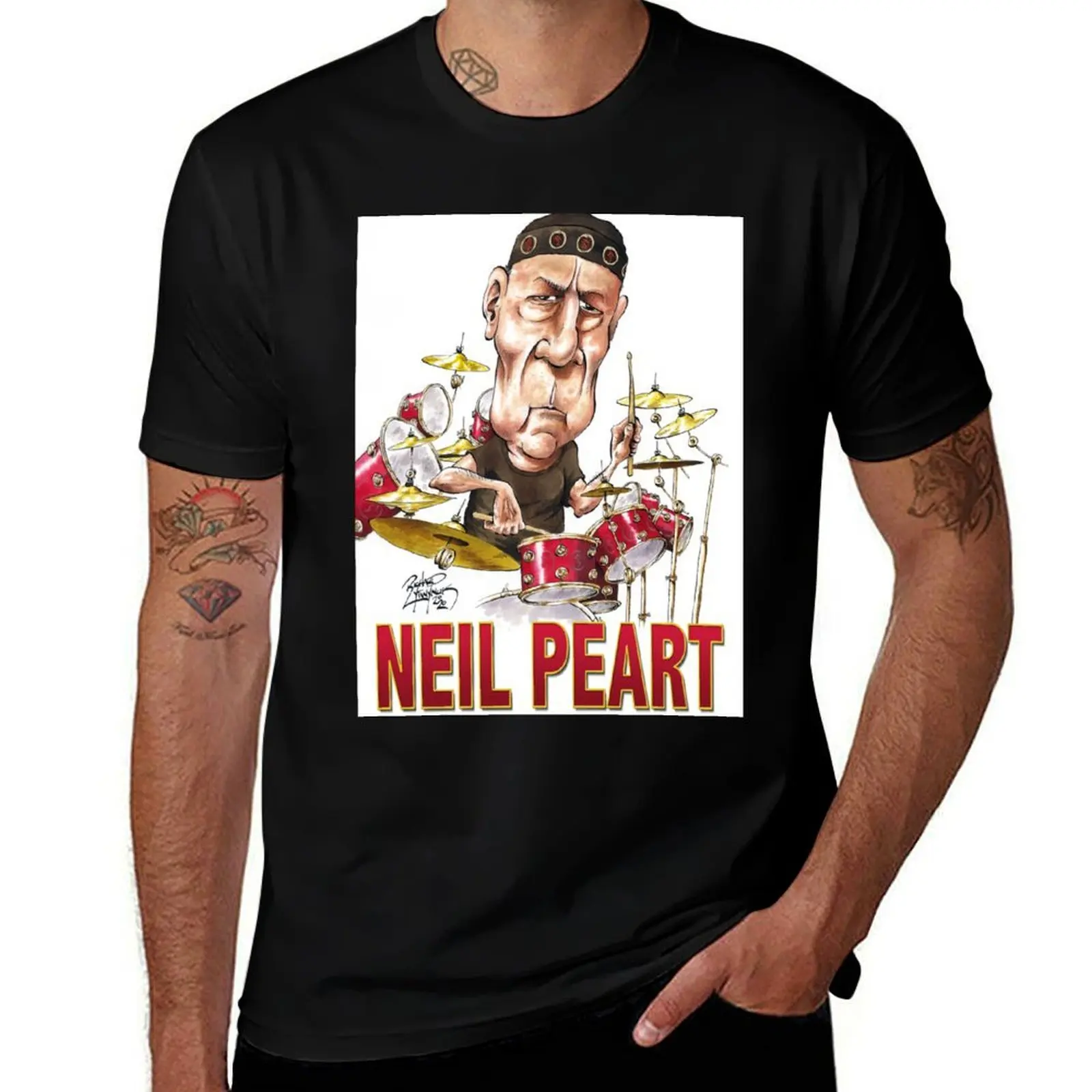 Neil Peart T-Shirt Graphic Print Short Sleeve T-Shirt