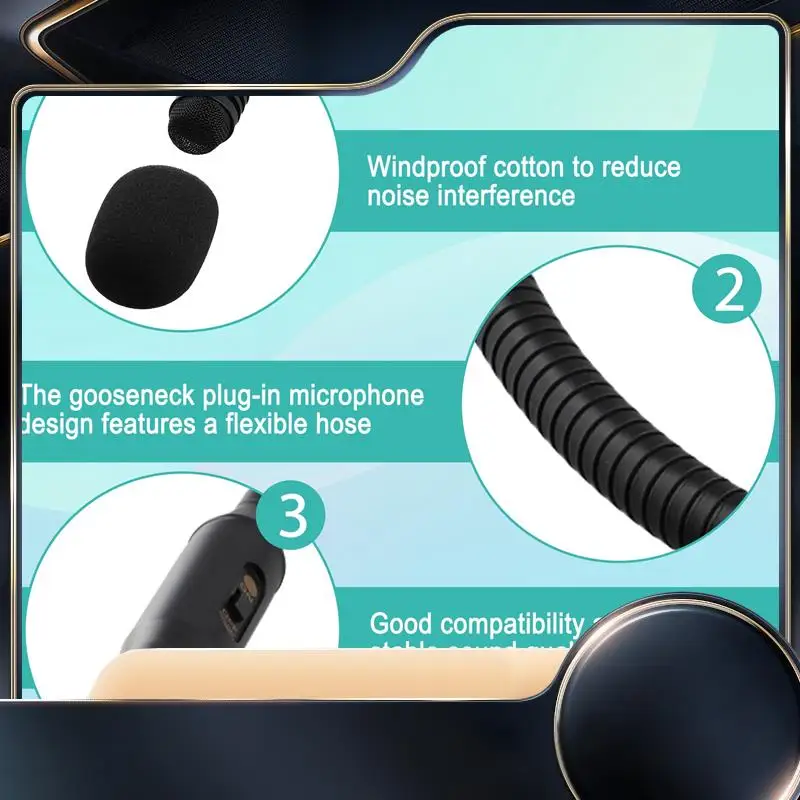 

Микрофон на гибкой шее, 3-контактный гибкий микрофон с шумоподавлением и разъемом «гусиная шея» для конференц-N34R