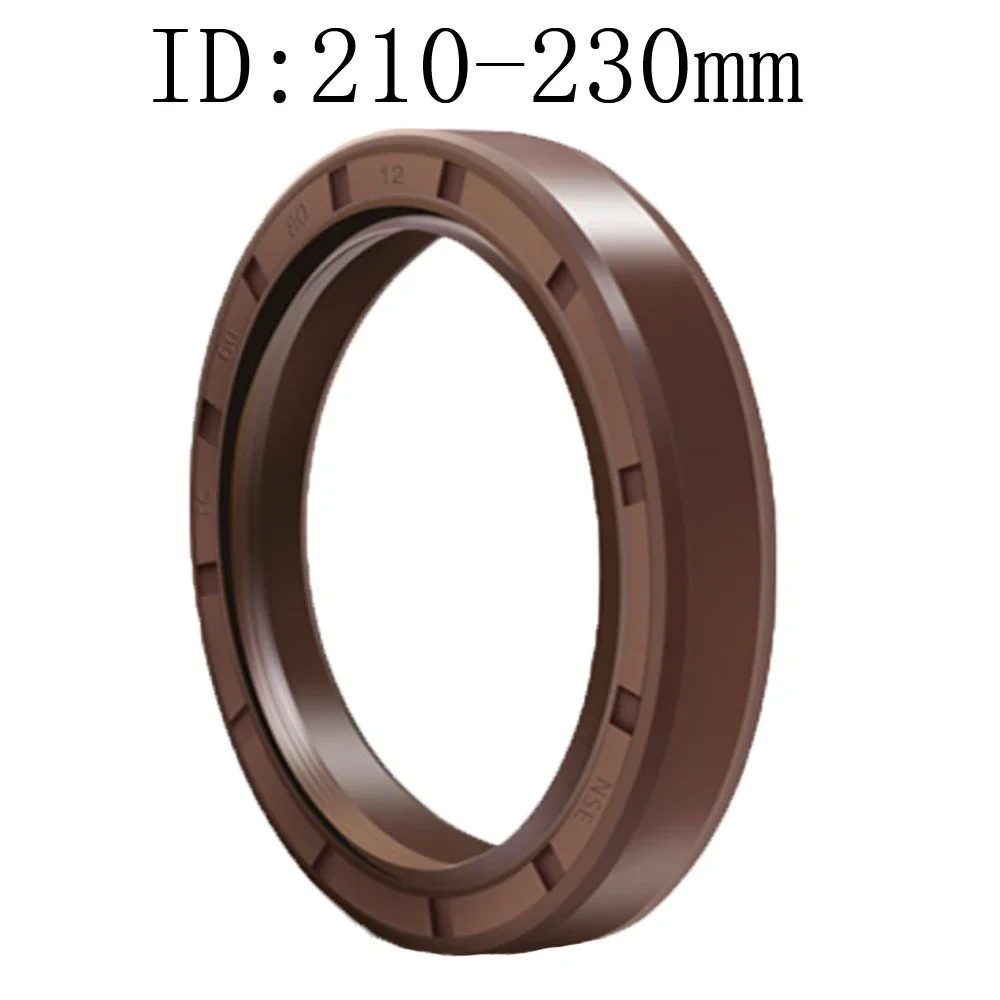 1PC ID 210/220/230*240*250*260*15/16/18 MM FKM  Acid Resistance Fluorine Rubber Skeleton TC Oil Seal Covered Double Lip
