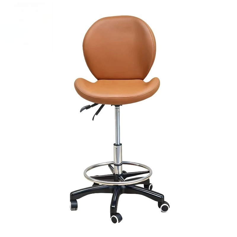 

Salon Furniture Manufacturer Master Chair Adjustable Hydraulic Pump Pedicure Foot Stools with Wheels Beauty Technician Chair