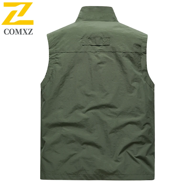 2025 New Male Mesh Fishing Vests Lightweight Joggers Sports Sleeveless Jackets Men's for Travel Climbing Hiking Waistcoat 6XL